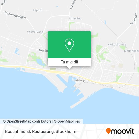Basant Indisk Restaurang karta