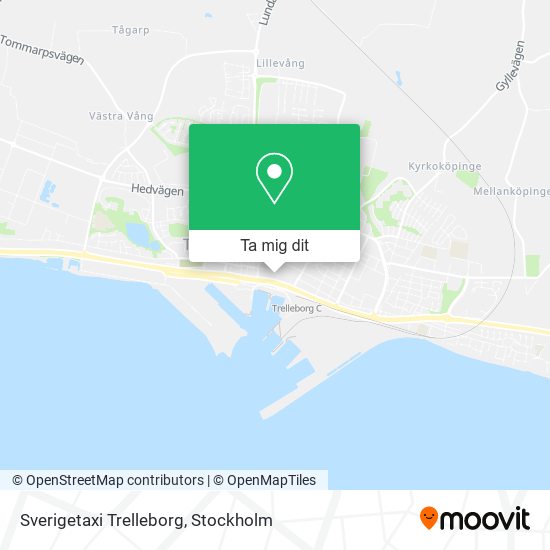 Sverigetaxi Trelleborg karta