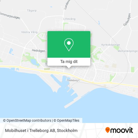 Mobilhuset i Trelleborg AB karta