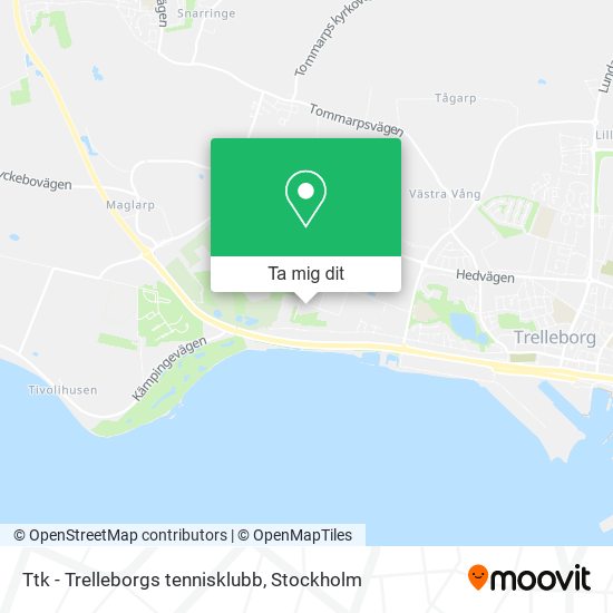 Ttk - Trelleborgs tennisklubb karta