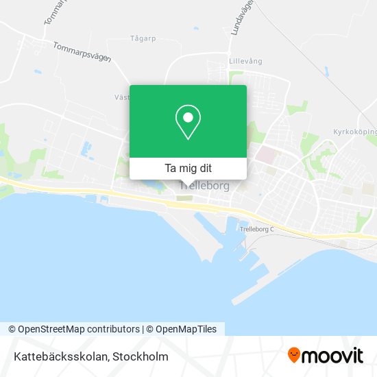 Kattebäcksskolan karta
