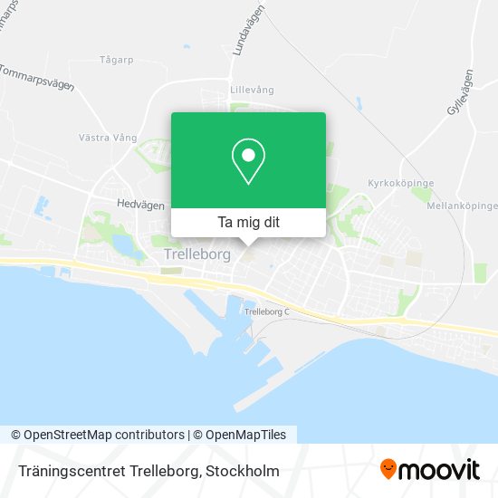 Träningscentret Trelleborg karta