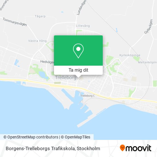 Borgens-Trelleborgs Trafikskola karta