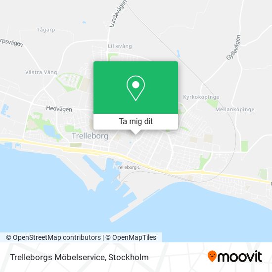 Trelleborgs Möbelservice karta