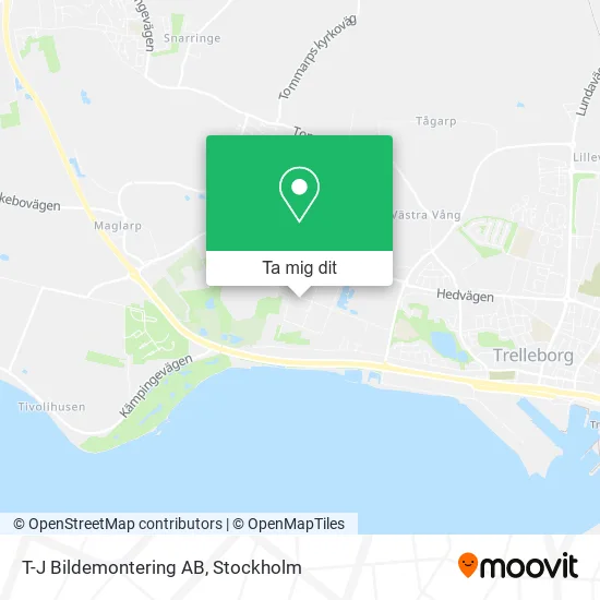 T-J Bildemontering AB karta