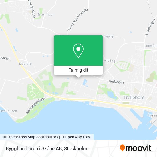 Bygghandlaren i Skåne AB karta