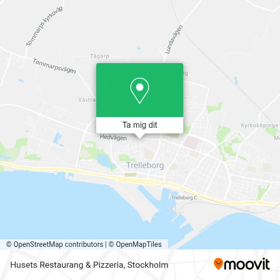 Husets Restaurang & Pizzeria karta