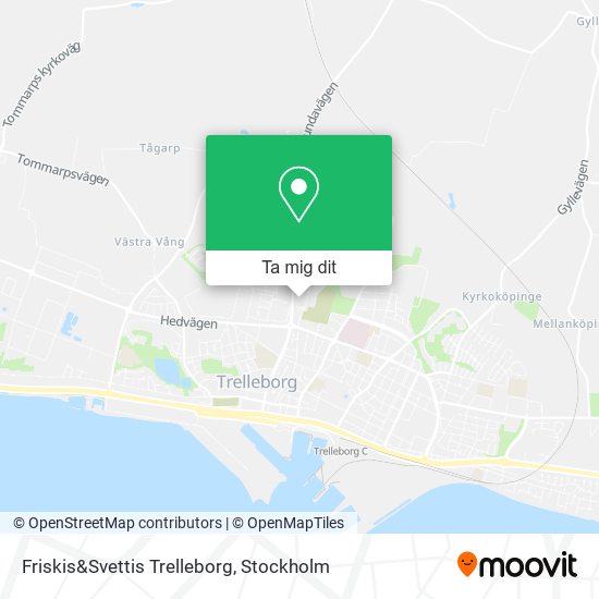 Friskis&Svettis Trelleborg karta