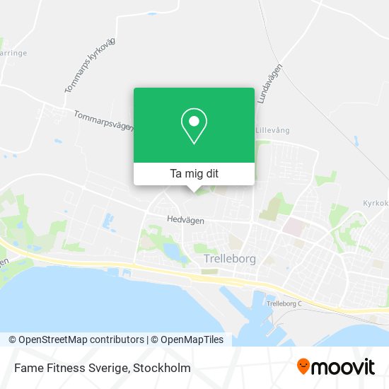 Fame Fitness Sverige karta