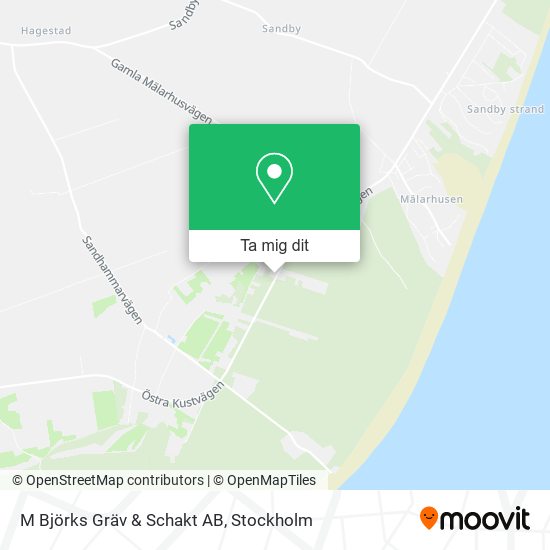 M Björks Gräv & Schakt AB karta