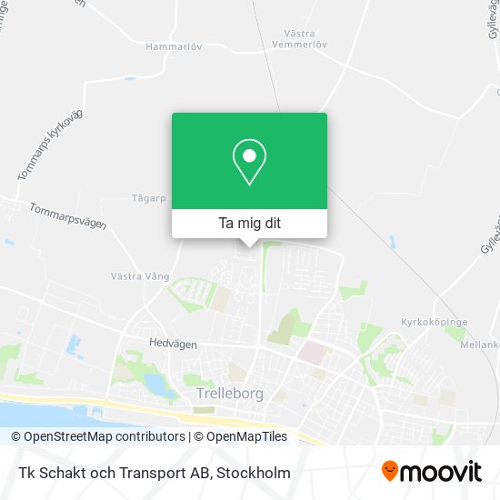 Tk Schakt och Transport AB karta