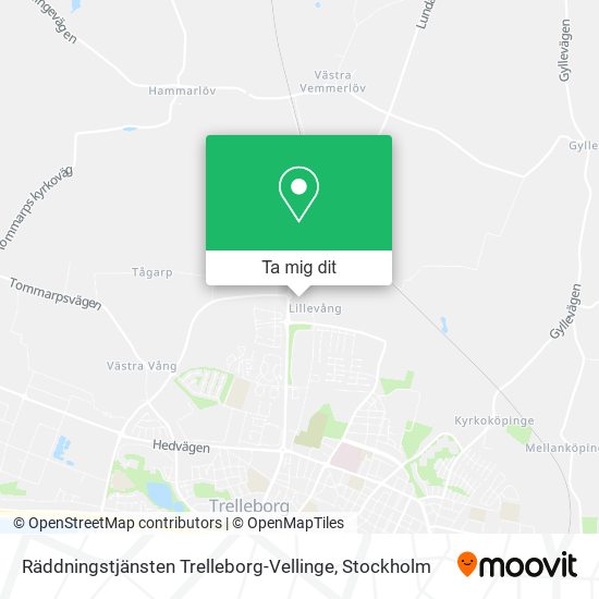 Räddningstjänsten Trelleborg-Vellinge karta