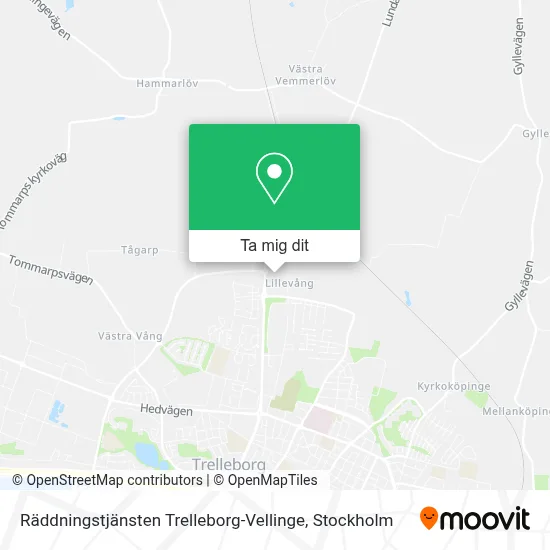 Räddningstjänsten Trelleborg-Vellinge karta