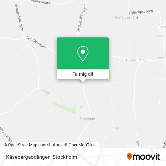 Kåsebergaodlingen karta