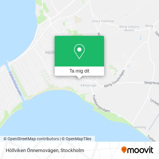 Höllviken Önnemovägen karta