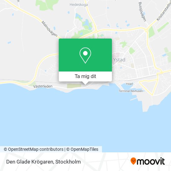 Den Glade Krögaren karta