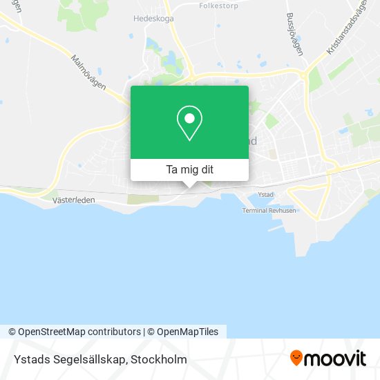 Ystads Segelsällskap karta