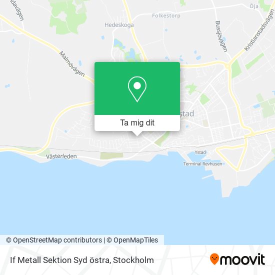 If Metall Sektion Syd östra karta