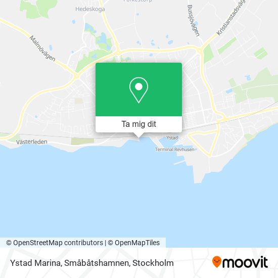 Ystad Marina, Småbåtshamnen karta