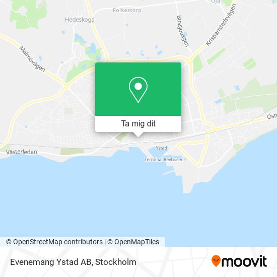 Evenemang Ystad AB karta