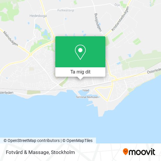 Fotvård & Massage karta