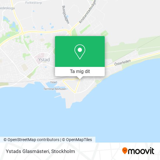 Ystads Glasmästeri karta