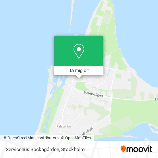 Servicehus Bäckagården karta