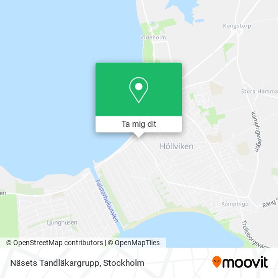 Näsets Tandläkargrupp karta