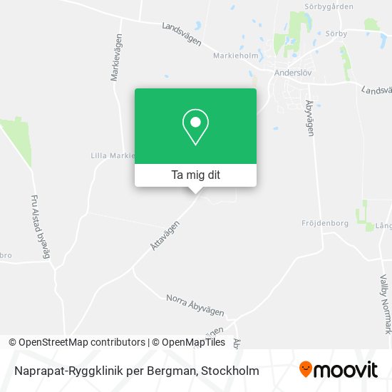 Naprapat-Ryggklinik per Bergman karta
