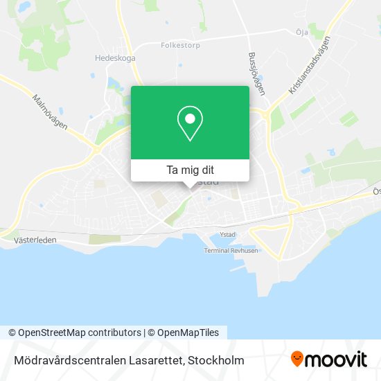 Mödravårdscentralen Lasarettet karta