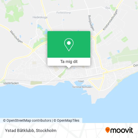 Ystad Båtklubb karta