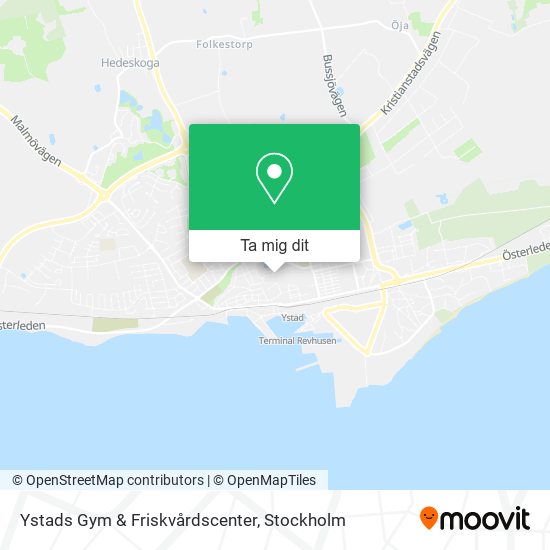 Ystads Gym & Friskvårdscenter karta