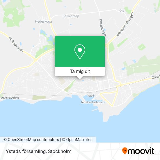 Ystads församling karta