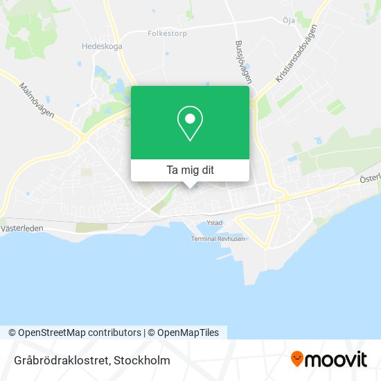 Gråbrödraklostret karta