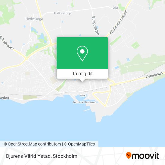 Djurens Värld Ystad karta