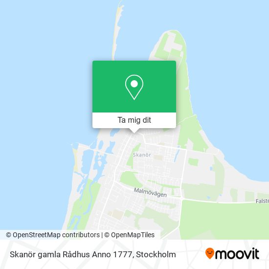 Skanör gamla Rådhus Anno 1777 karta
