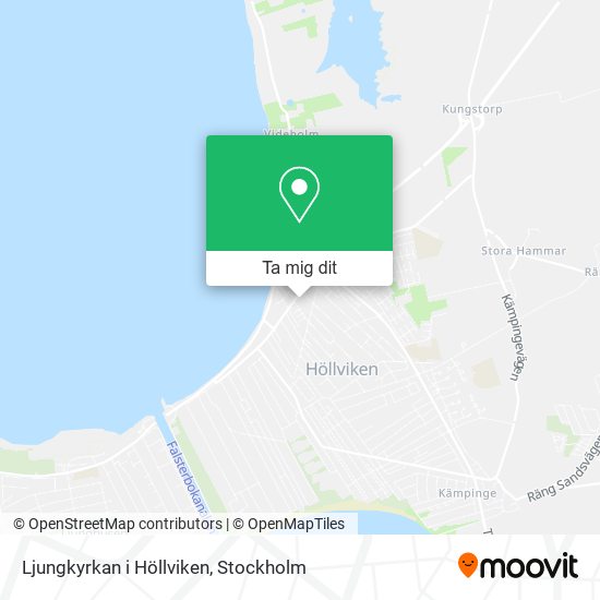 Ljungkyrkan i Höllviken karta