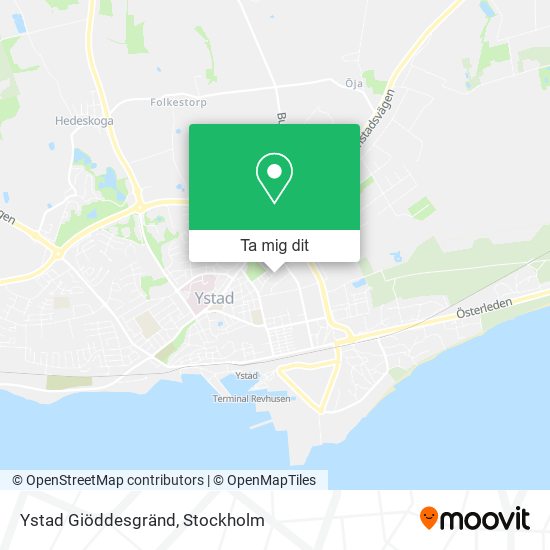 Ystad Giöddesgränd karta