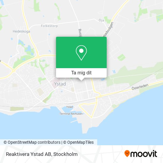 Reaktivera Ystad AB karta
