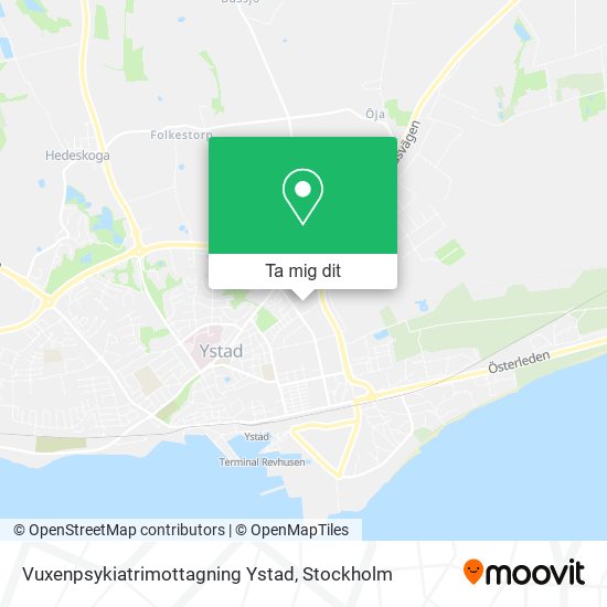 Vuxenpsykiatrimottagning Ystad karta