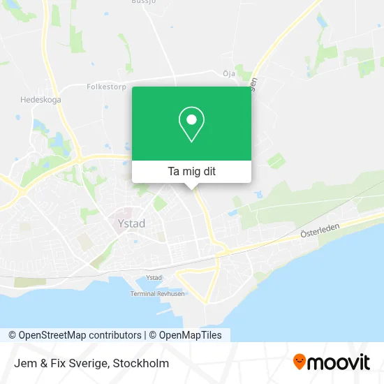 Jem & Fix Sverige karta