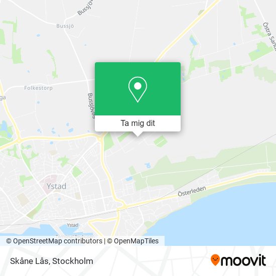 Skåne Lås karta