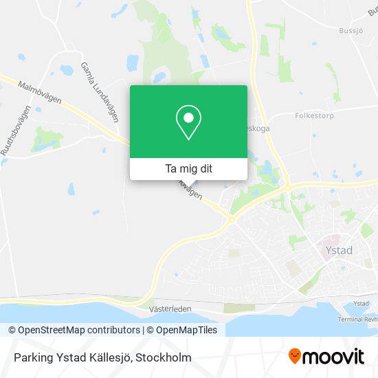 Parking Ystad Källesjö karta