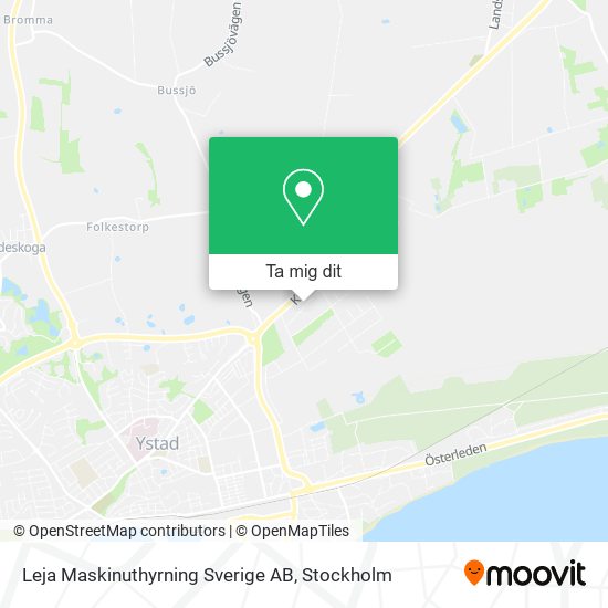 Leja Maskinuthyrning Sverige AB karta