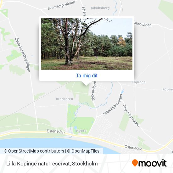 Lilla Köpinge naturreservat karta