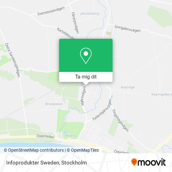 Infoprodukter Sweden karta