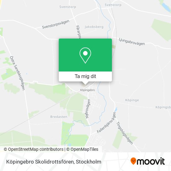 Köpingebro Skolidrottsfören karta