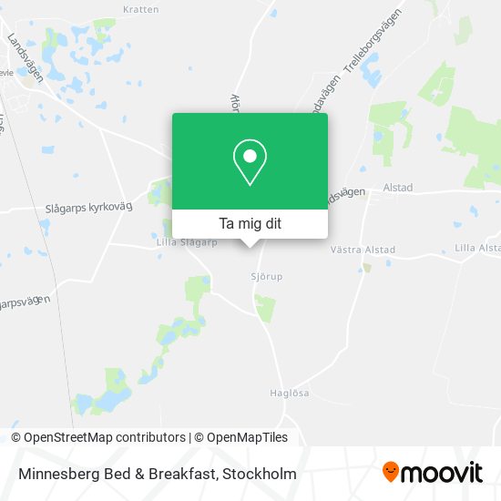 Minnesberg Bed & Breakfast karta