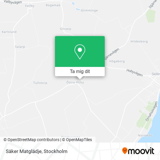 Säker Matglädje karta
