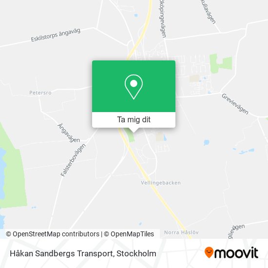 Håkan Sandbergs Transport karta